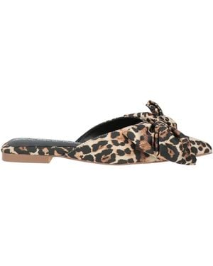 Giancarlo Paoli Mules & Clogs Textile Fibers - Natural