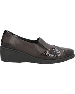 Melluso Dark Loafers Leather - Gray
