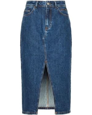KARL LAGERFELD Denim Skirt Organic Cotton, Recycled Cotton - Blue