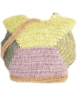 ICONIQUE Cross-Body Bag Natural Raffia - Multicolor