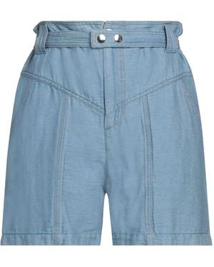 Isabel Marant Denim Shorts Cotton, Linen - Blue