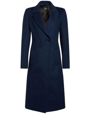 Patrizia Pepe Coat Wool, Polyamide - Blue