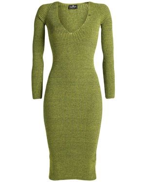 Elisabetta Franchi Vestido Midi - Verde