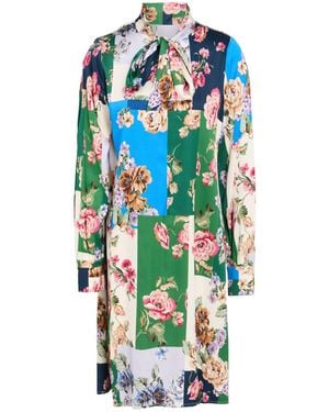 Shirtaporter Mini Dress Viscose, Elastane - Blue