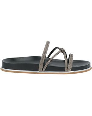 Baldinini Sandals Textile Fibres - White