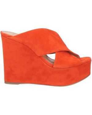 Sergio Rossi Sandals Leather - Orange
