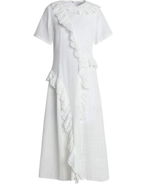 Goen.J Midi Dress Cotton - White