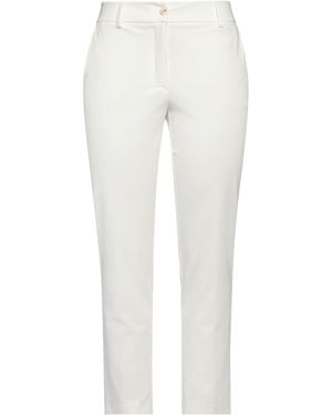 Sandro Ferrone Pants Cotton, Polyamide, Elastane - White