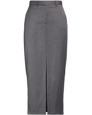 SIMONA CORSELLINI Midi Skirt Polyester, Viscose, Elastane - Gray