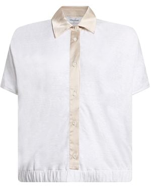 Gran Sasso Polo Shirt Linen - White