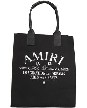Amiri Handbag Virgin Wool, Polyamide, Leather - Black