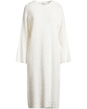 Hache Maxi Dress Cotton, Acrylic - White