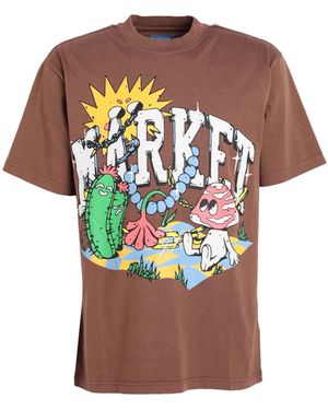 Market T-shirt - Brown