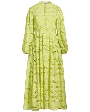 Charo Ruiz Midi Dress Polyester, Cotton - Yellow