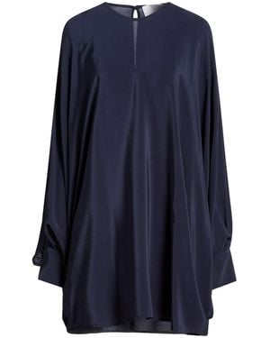 Erika Cavallini Semi Couture Maxi Dress Silk - Blue
