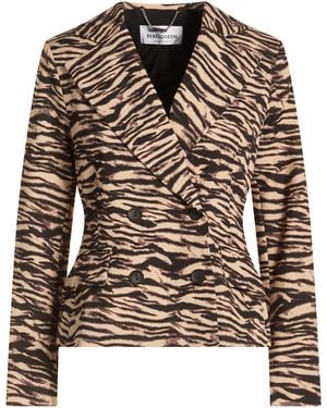 Rebel Queen Blazer Polyester, Elastane - Brown