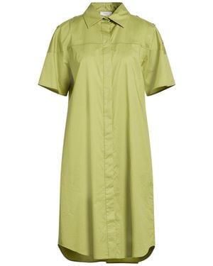 Peserico Lime Mini Dress Cotton, Elastane - Green