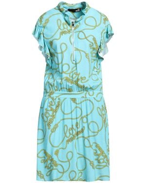 Love Moschino Mini Dress Viscose - Blue