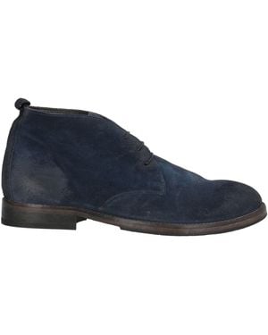 Moma Ankle Boots Leather - Blue