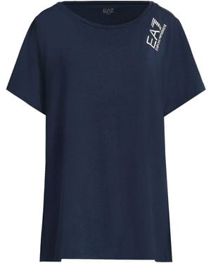 EA7 T-Shirt Organic Cotton, Modal, Elastane - Blue
