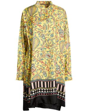 Maliparmi Mini Dress Silk - Yellow