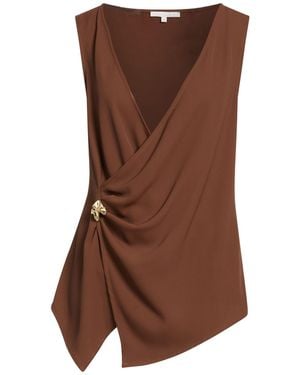 Kocca Dark Top Polyester, Elastane - Brown