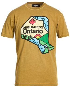 DSquared² T-Shirt Cotton - Yellow