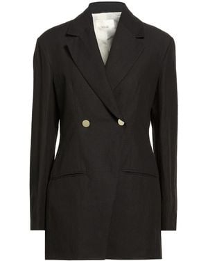 Suoli Blazer Linen, Lycra, Cotton - Black