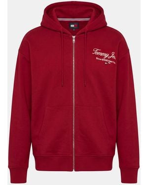 Tommy Hilfiger Brick Sweatshirt Cotton - Red