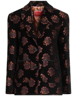 La DoubleJ Blazer Viscose, Recycled Polyester, Cotton, Polyester, Metallic Fiber - Black