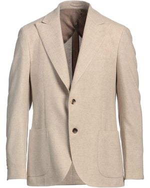 Lardini Blazer Virgin Wool, Cashmere - Natural