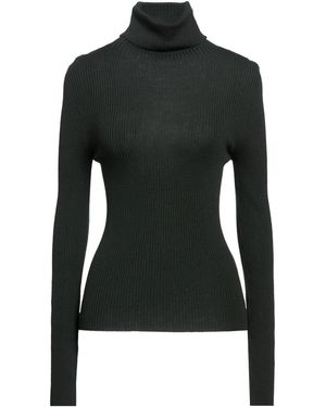 Roberto Collina Dark Turtleneck Merino Wool - Black