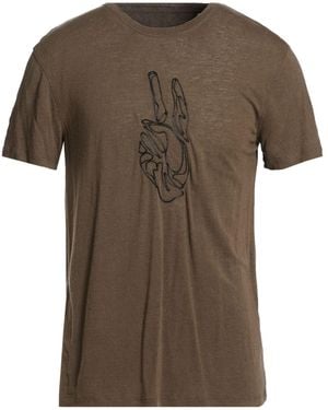 John Varvatos Military T-Shirt Tencel, Linen - Green