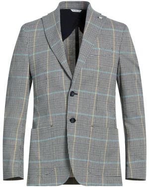 Manuel Ritz Midnight Blazer Polyester, Cotton, Elastane - Grey