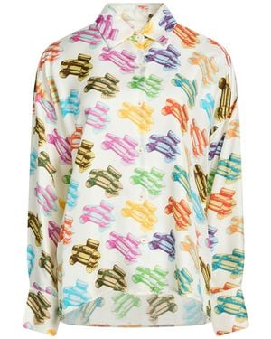 ODEEH Ivory Shirt Silk - Gray