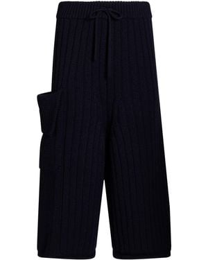 Y's Yohji Yamamoto Midnight Trousers Wool - Blue