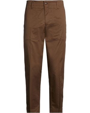 Briglia 1949 Trousers Cotton, Elastane - Brown