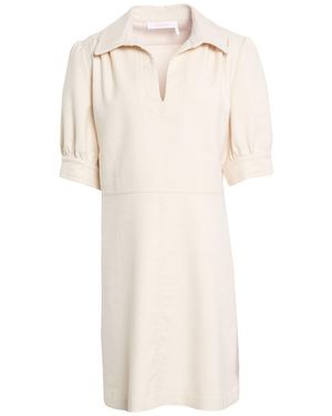 See By Chloé Mini Dress Cotton, Polyester, Viscose, Elastane - Natural