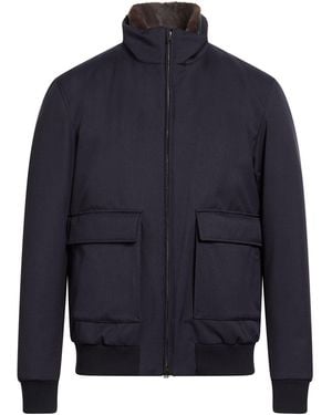 Herno Jacket Polyester, Polyurethane, Cotton, Polyamide, Elastane - Blue