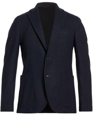 Tombolini Midnight Blazer Wool, Polyester, Cotton - Blue
