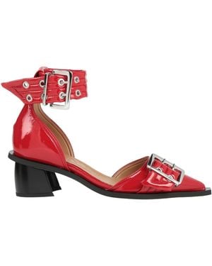 Ganni Pumps Synthetic Material - Red