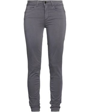 Liu Jo Charcoal Pants Cotton, Elastane - Gray