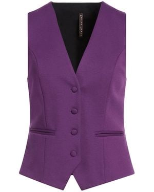 Manila Grace Tailored Vests - Purple