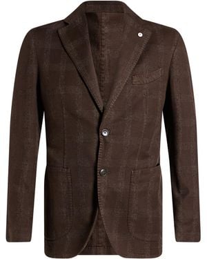 L.B.M. 1911 Blazer Cotton, Flax, Polyamide - Brown