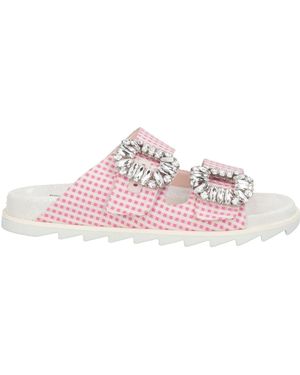Roger Vivier Sandals Textile Fibres - Pink