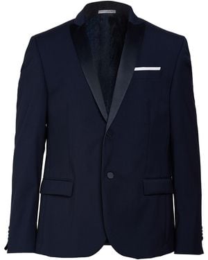 Daniele Alessandrini Blazer Polyester, Viscose, Wool, Elastane, Cotton - Blue