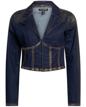 TRUE RELIGION Top Cotton, Polyester, Viscose, Elastane - Blue