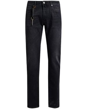 Incotex Jeans Cotton, Rubber - Blue
