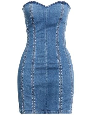 Liu Jo Mini Dress Cotton, Elastomultiester, Elastane - Blue