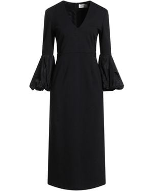 MEIMEIJ Midi Dress Viscose, Polyamide, Elastane, Polyester, Acetate - Black